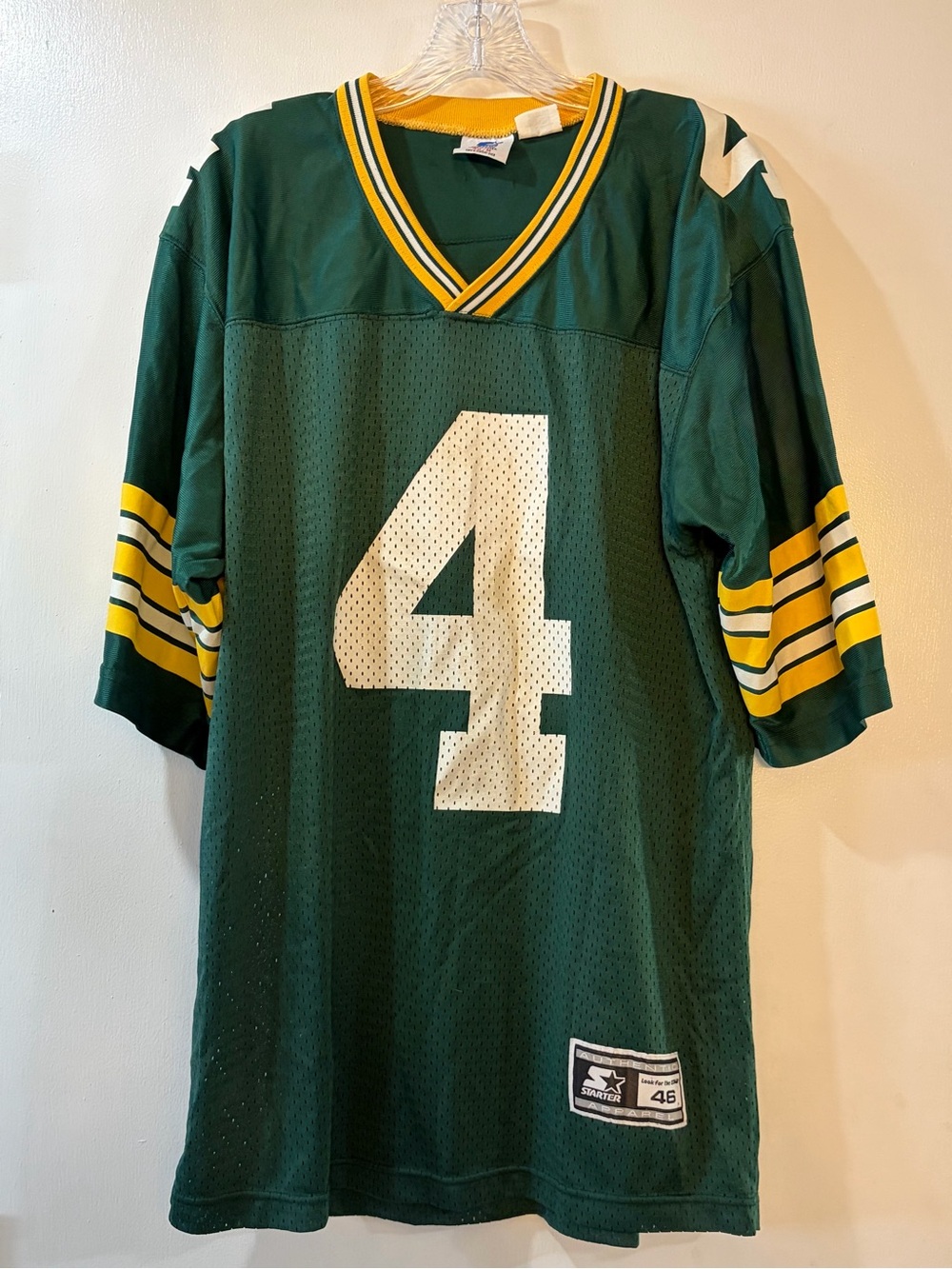 Vintage Starter Green Bay Packers Brett Favre Jersey Mens Size 46/M